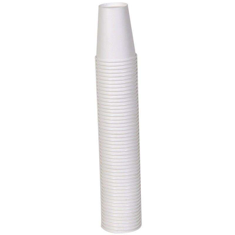 Georgia-Pacific Dixie 8 oz. Paper Hot Coffee Cup by GP PRO (Georgia-Pacific), White, 2338W, 1,000 Count (50 Cups Per Sleeve, 20 Sleeves Per Case) - Image 3